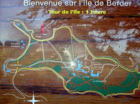 Plan de l'île de Berder